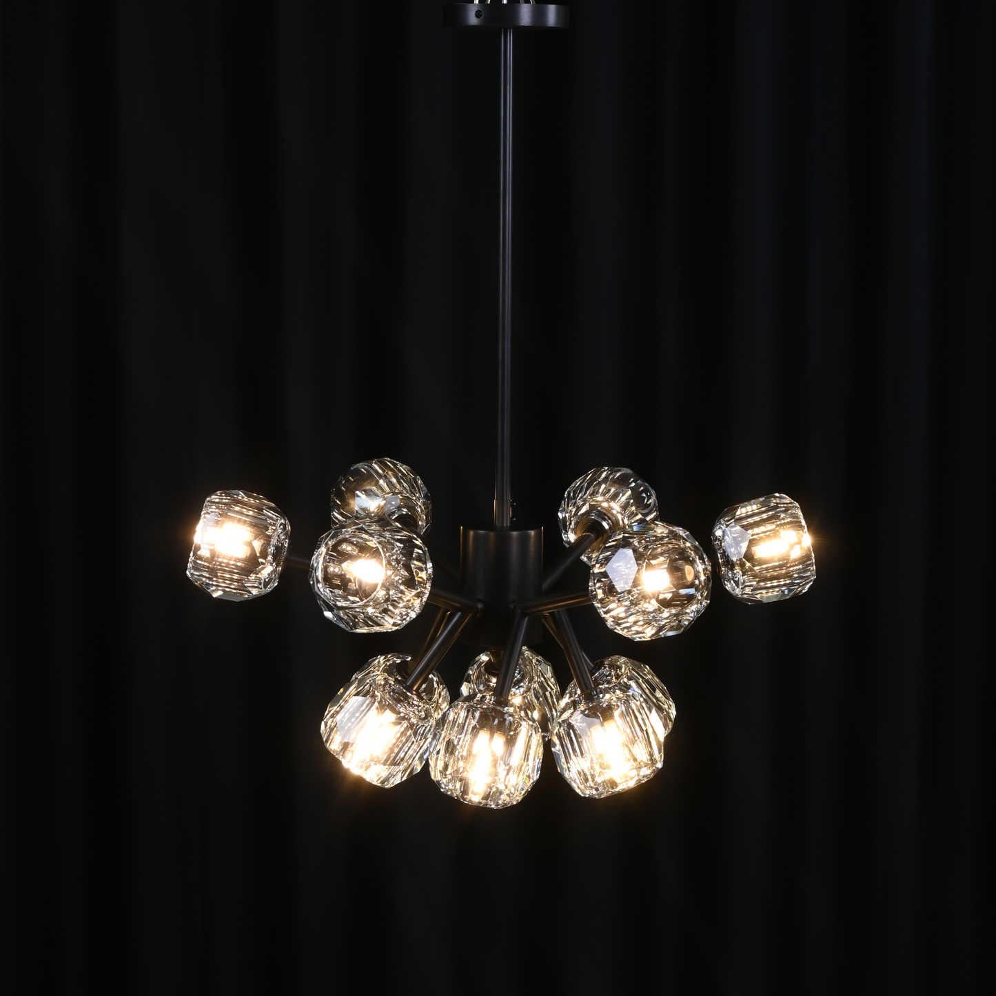 French Boule De Cristal Chandelier | Round Glass Lighting