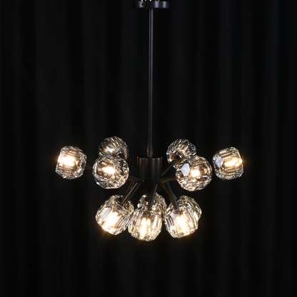 French Boule De Cristal Chandelier | Round Glass Lighting