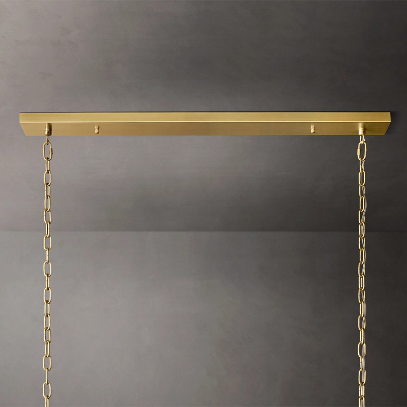 San Marco Glass Linear Chandelier 54 inch