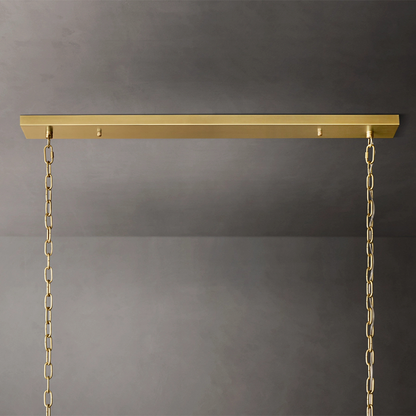 San Marco Glass Linear Chandelier 54 inch