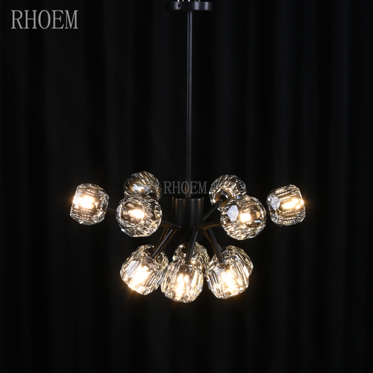 Boule De Cristal Clear Glass Round Chandelier | 24" - 72"