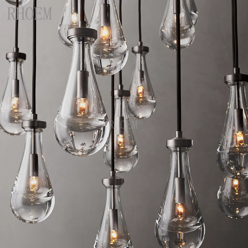Rain Round Chandelier 36 inch