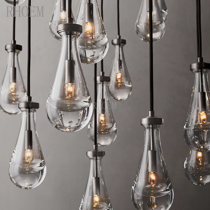 Rain Round Chandelier 36 inch