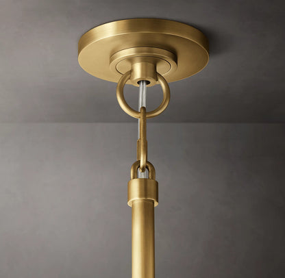 Crystal Ball Clear Glass Round Chandelier 60 inch