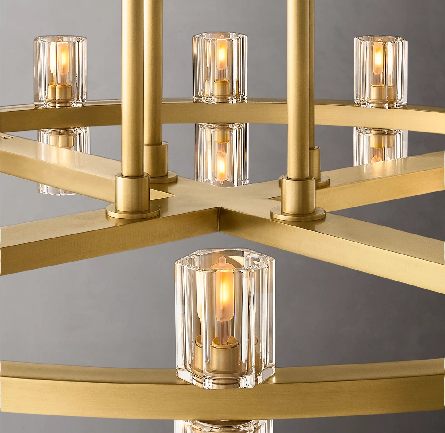 Arcachon Led Round Two-Tier Chandelier 60 inch