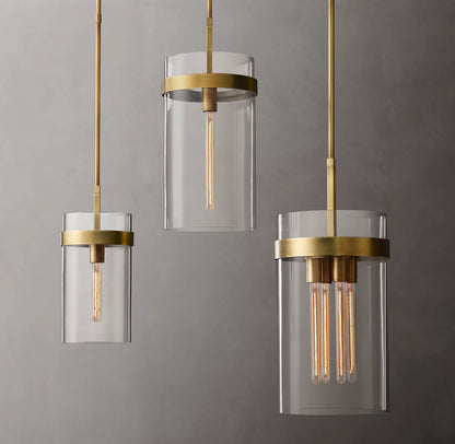 Ravelle Clear Glass Pendant 8 inch