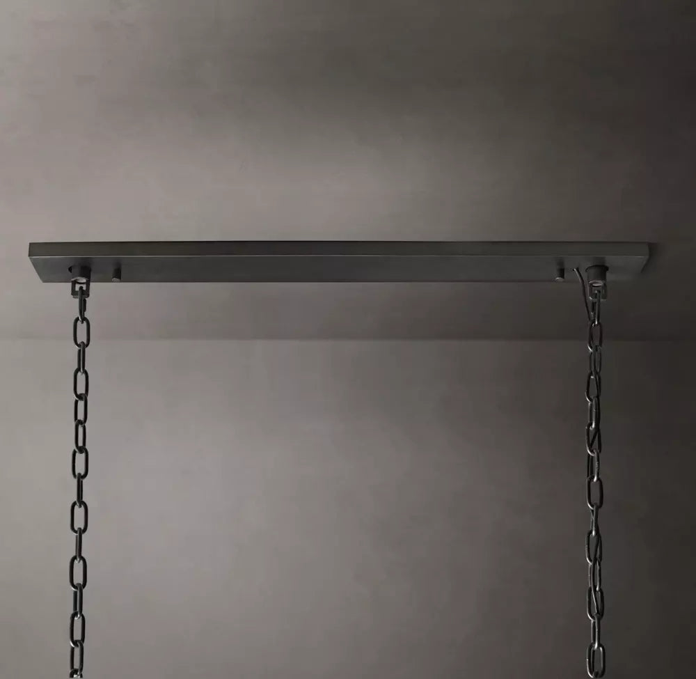 Harlow Calcite Rectangular Chandelier 73 inch