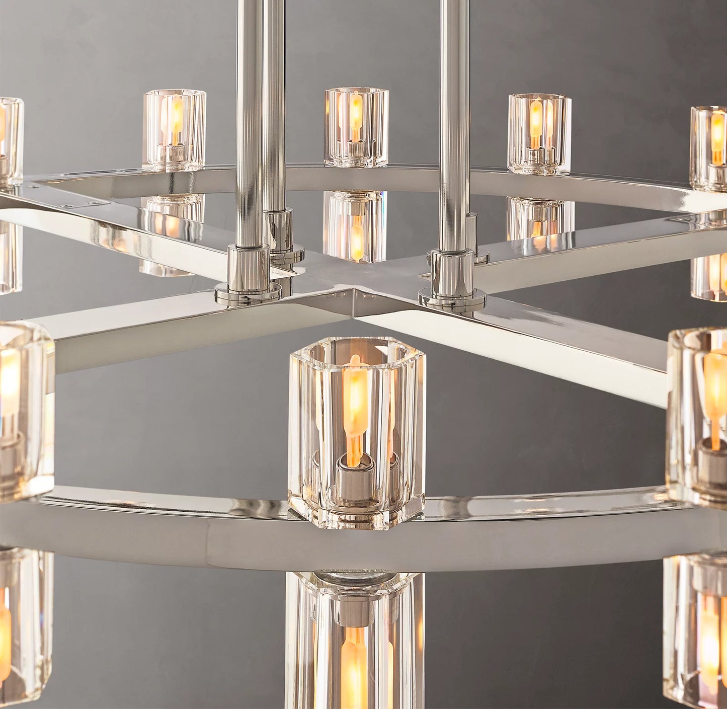 Arcachon Led Round Two-Tier Chandelier 60 inch