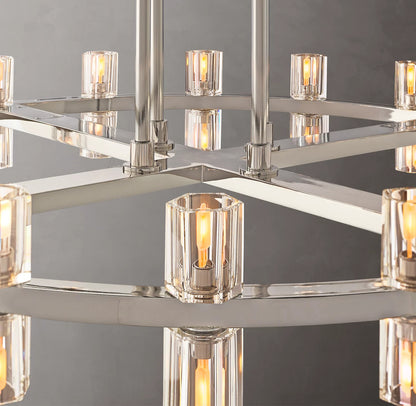 Arcachon Led Round Two-Tier Chandelier 60 inch