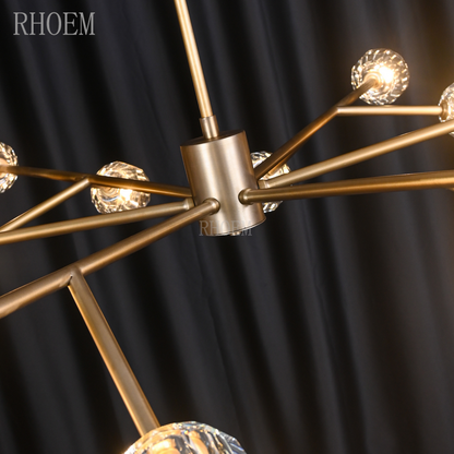 Boule De Cristal Large Round Chandelier for Foyer & Hall