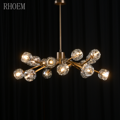 Boule De Cristal Large Round Chandelier for Foyer & Hall