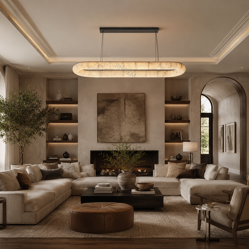 Rivage Lisse Oval Chandelier 57 inch