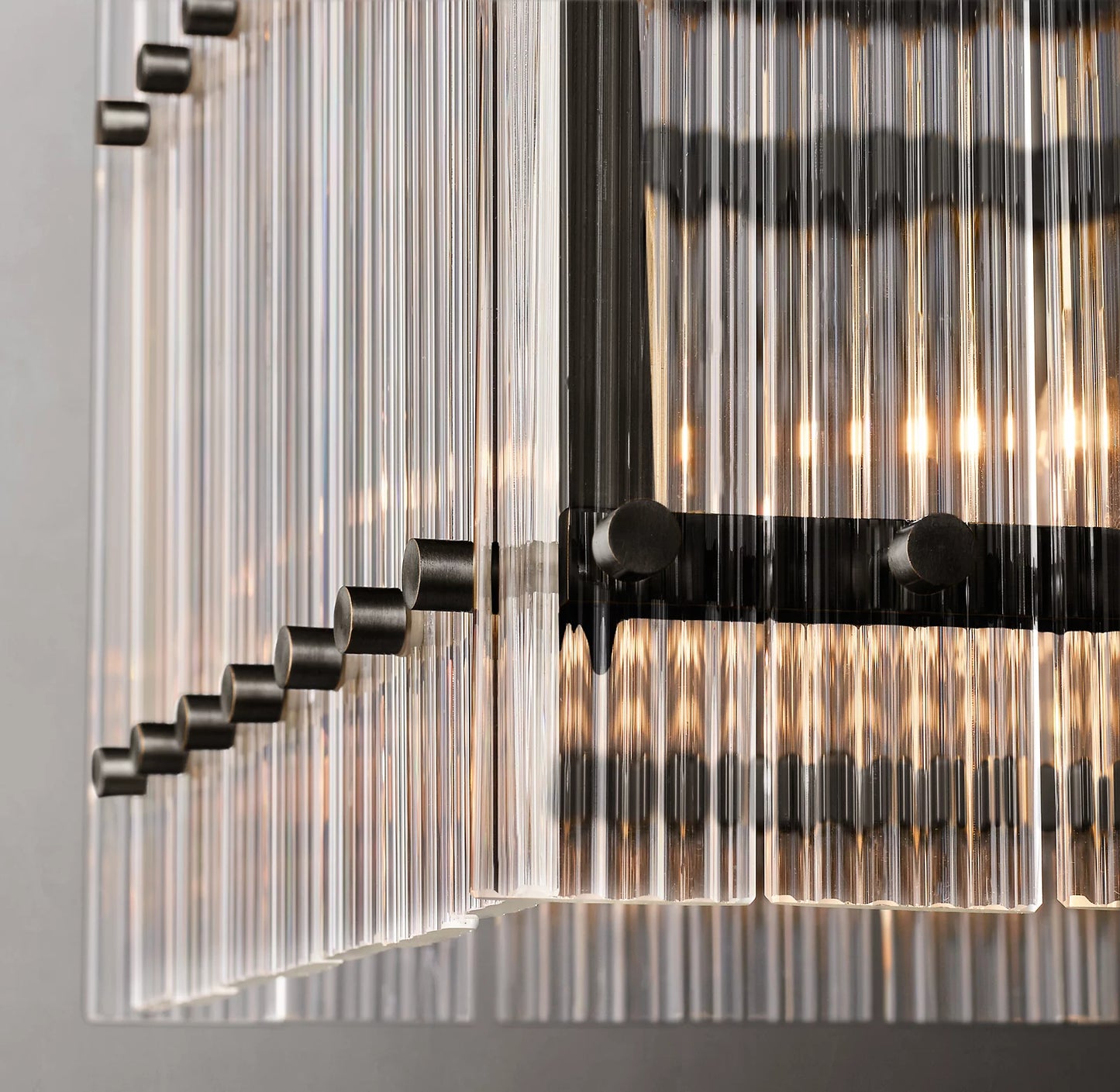 San Marco Glass Linear Chandelier 54 inch