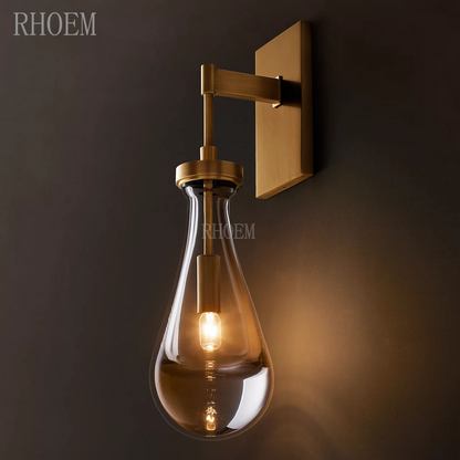 Modern Teardrop Glass Wall Sconce | Luxury Minimalist Light