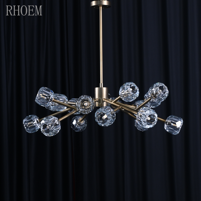 Boule De Cristal Clear Glass Round Chandelier | 24" - 72"