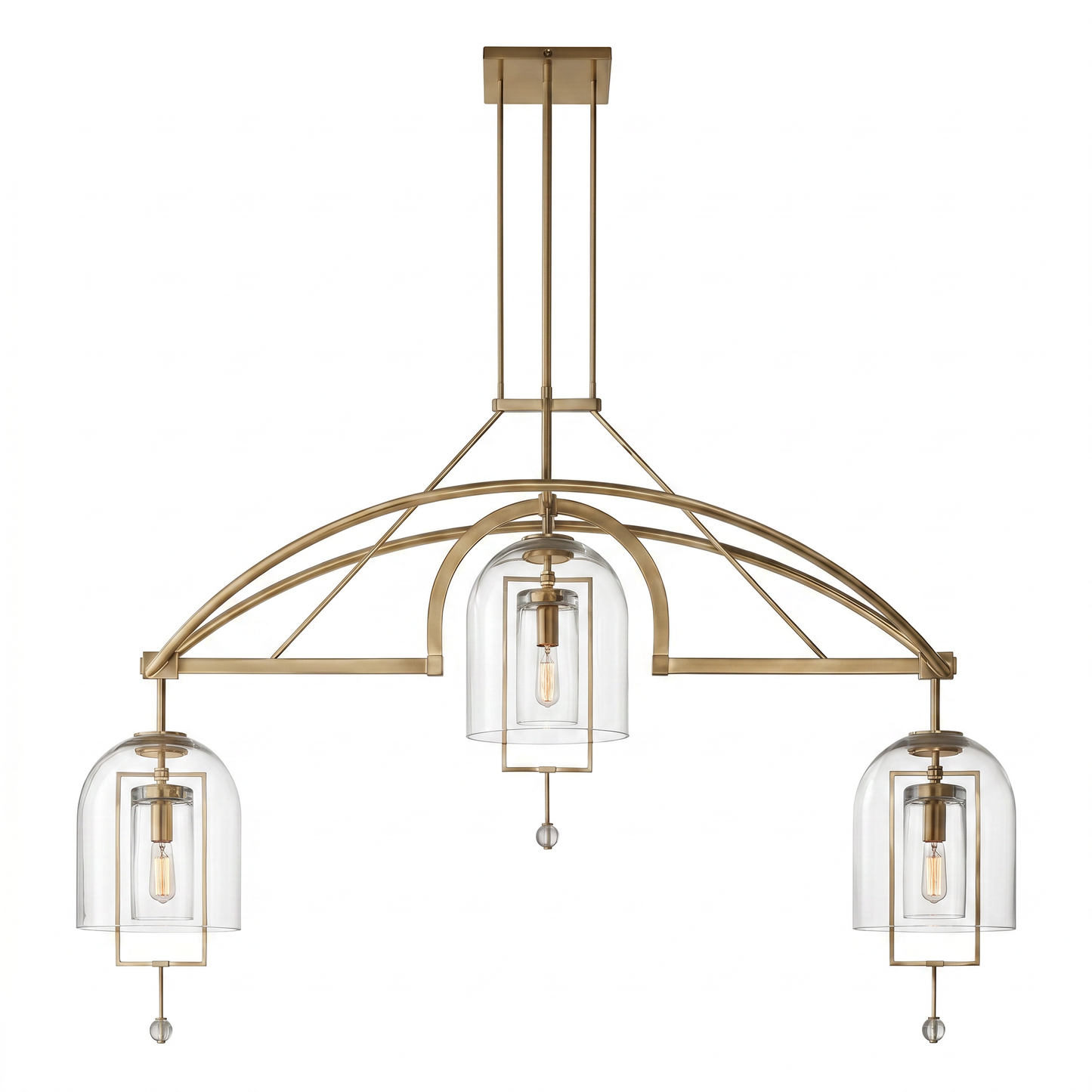 Fulcrum Grand Linear Chandelier 61 inch