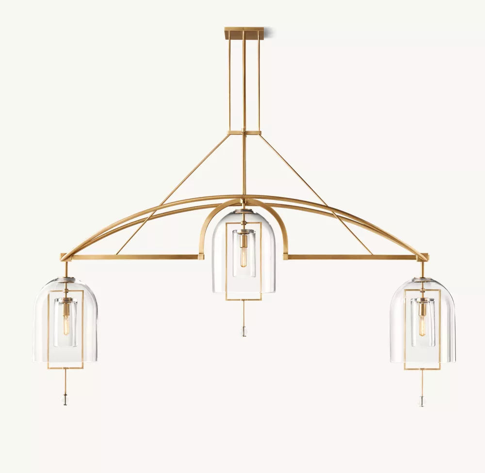 Fulcrum Grand Linear Chandelier 61 inch
