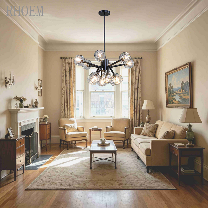 Boule De Cristal Clear Glass Round Chandelier | 24" - 72"