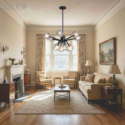 Boule De Cristal Clear Glass Round Chandelier | 24" - 72"