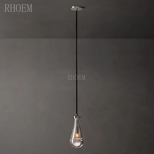 Ceiling-Mounted Raindrop Pendant Light