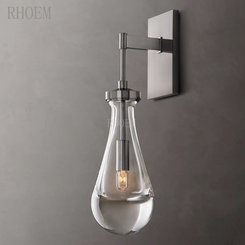 Modern Teardrop Glass Wall Sconce | Luxury Minimalist Light