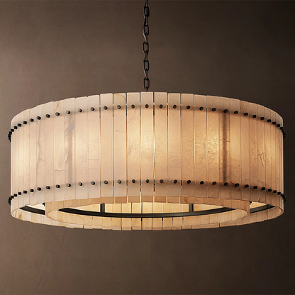 San Marco Alabaster Round Chandelier 60 inch