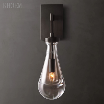 Modern Teardrop Glass Wall Sconce | Luxury Minimalist Light